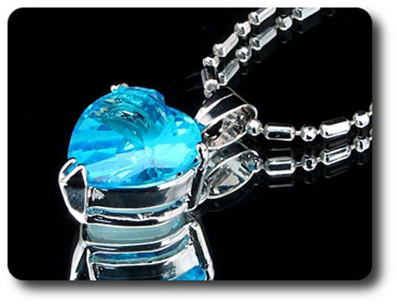 12 mm Blue Sapphire Pendant