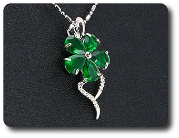 5x7 mm Green Emerald Pendant