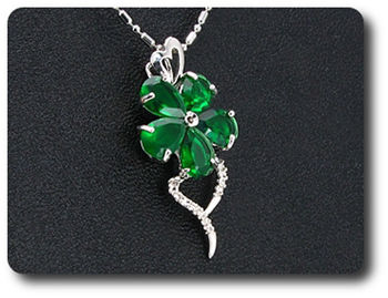 5x7 mm Green Emerald Pendant