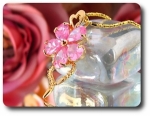 5x7 mm Pink Sapphire Pendant