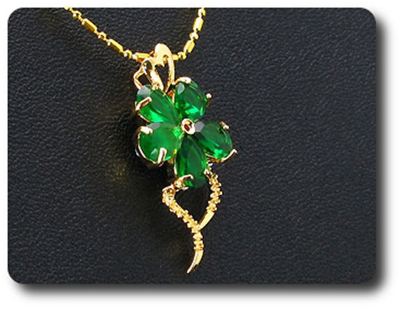 5x7 mm Green Emerald Pendant