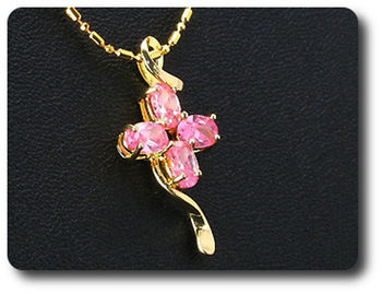 4x6 mm Pink Sapphire Pendant