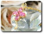 4x6 mm Pink Sapphire Pendant