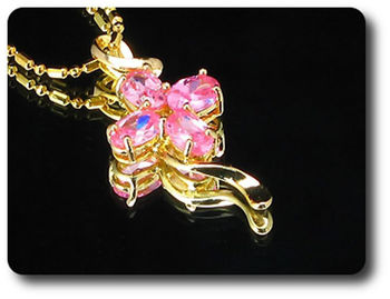 4x6 mm Pink Sapphire Pendant