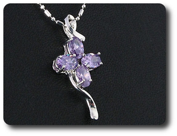 4x6 mm Purple Amethyst Pendant