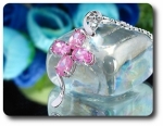 4x6 mm Pink Sapphire Pendant