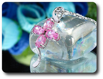 4x6 mm Pink Sapphire Pendant