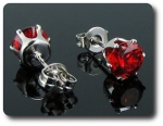 BOUCLES D'OREILLE RUBIS