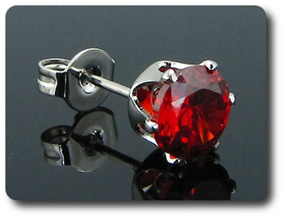 BOUCLES D'OREILLE RUBIS