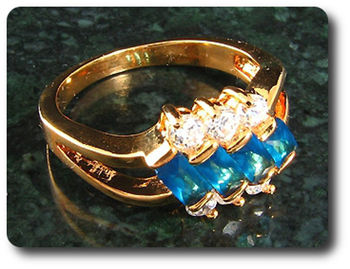 4x5mm Blue Sapphire Ring