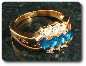 4x5mm Blue Sapphire Ring