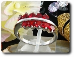 10x3mm Red Ruby Ring
