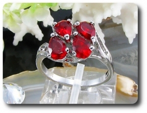 4x6mm Red Ruby Ring