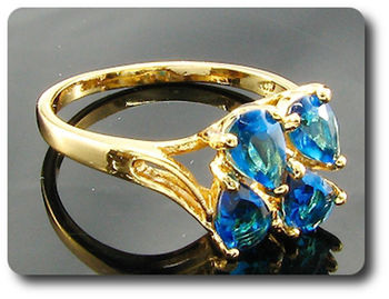 4x6mm Blue Sapphire Ring