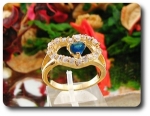 1x5mm Blue Sapphire Ring
