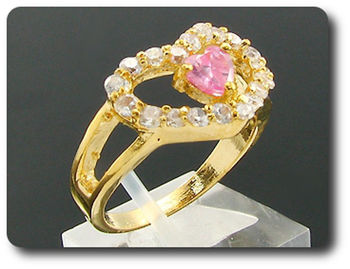 1x5mm Pink Sapphire Ring