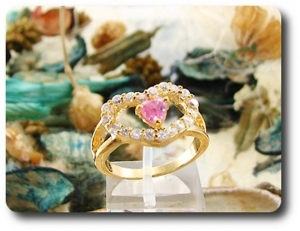 1x5mm Pink Sapphire Ring
