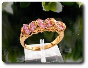 BAGUE SAPHIR ROSE