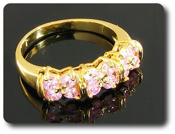 BAGUE SAPHIR ROSE