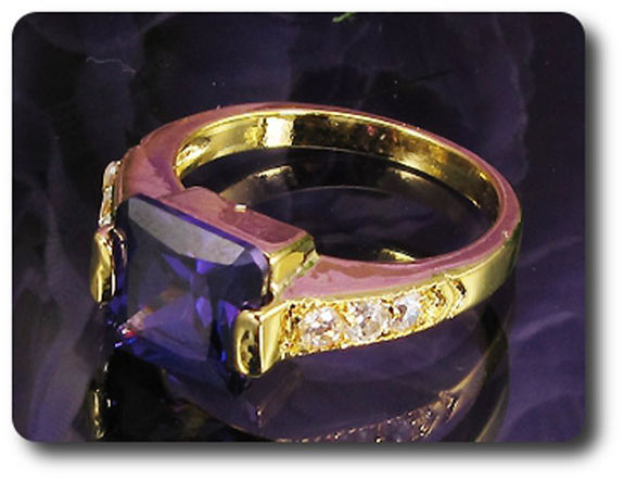 1x9mm Purple Amethyst Ring