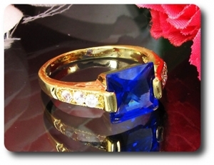 BAGUE SAPHIR BLEU