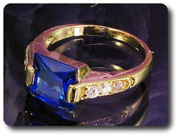 BAGUE SAPHIR BLEU