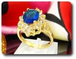 BAGUE SAPHIR BLEU