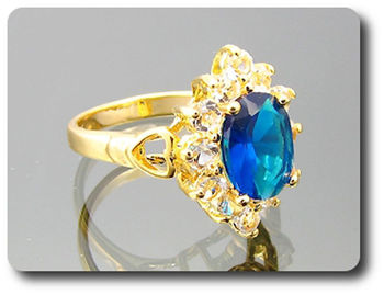 BAGUE SAPHIR BLEU