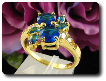 BAGUE SAPHIR BLEU