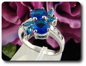 BAGUE SAPHIR BLEU