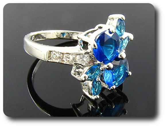 BAGUE SAPHIR BLEU