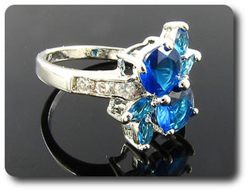 BAGUE SAPHIR BLEU