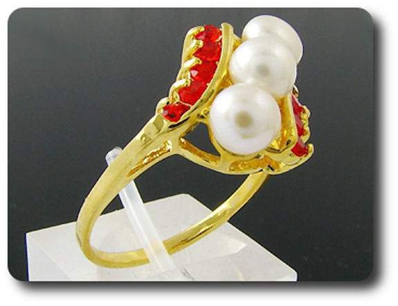 3x6mm Fresh Water Pearl Ring