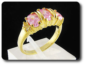 3x6mm Pink Sapphire Ring