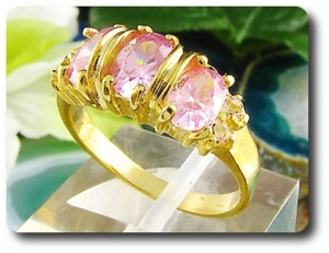 3x6mm Pink Sapphire Ring