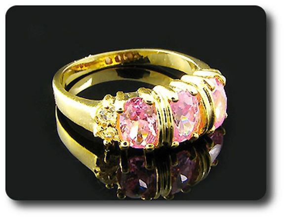 3x6mm Pink Sapphire Ring