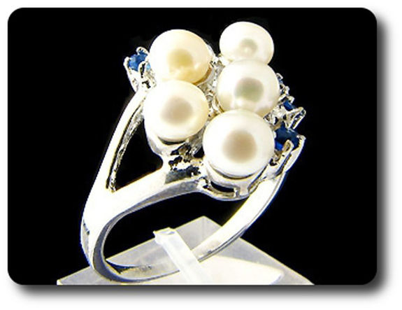 5x4mm Fresh Water Pearl Ring