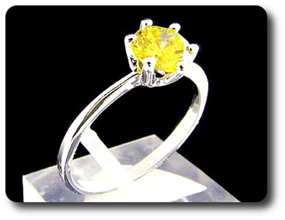 BAGUE TOPAZE JAUNE