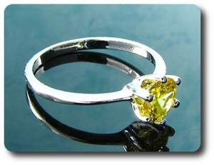 BAGUE TOPAZE JAUNE