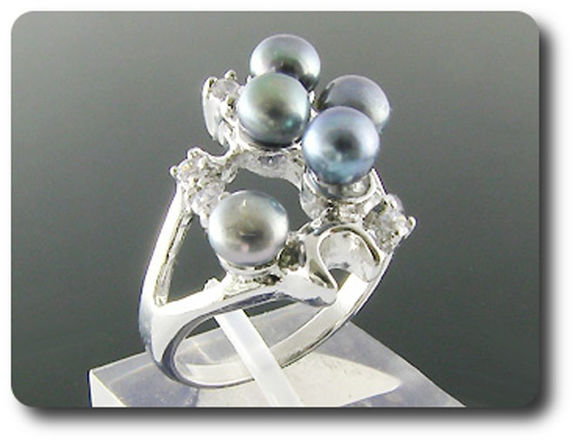 5x4mm Fresh Water Pearl Ring