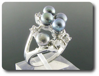 5x4mm Fresh Water Pearl Ring