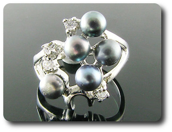 5x4mm Fresh Water Pearl Ring