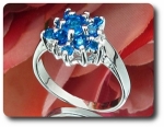 13x5-3mm Blue Sapphire Ring