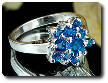 13x5-3mm Blue Sapphire Ring