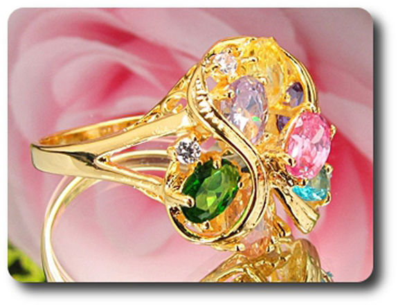 BAGUE TOPAZE MULTICOLORE