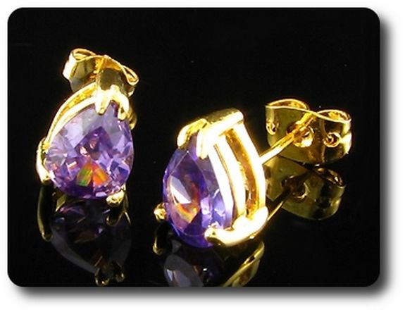 BOUCLES D'OREILLE AMETHYSTE