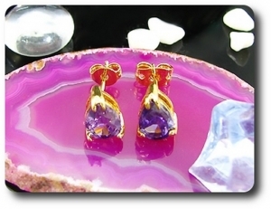 BOUCLES D'OREILLE AMETHYSTE