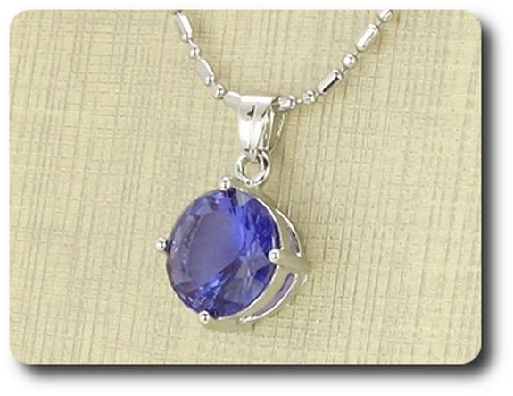 12x12 mm Purple Amethyst Pendant