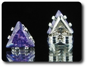 BOUCLES D'OREILLE AMETHYSTE