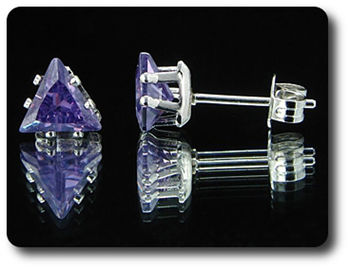 BOUCLES D'OREILLE AMETHYSTE
